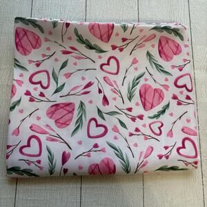 Spring Heart Themed Rectangle Tablecloth  Size 60Wx102L